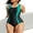 Gem green, variant on Sociala Womens Tummy Control Swimwear Athletic One Piece Swimsuit Racerback Padded Bathing Suit