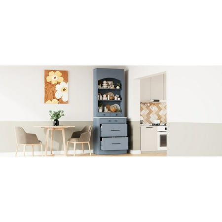 Counter-height Design - Practical Appliance Display in Kitchen