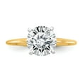 thumbnail image 3 of 14k Yellow Gold .80ct. 6mm Moissanite Solitaire Engagement Ring Size 5.5, 3 of 5