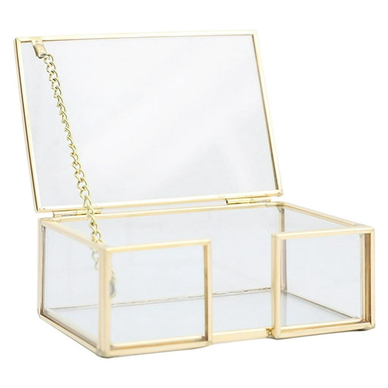 Modern Business Card Holder Storage Box Display Organizers, Clear Container Case for Jewelry, Keepsake, .5x7.5x4.5cm 10.5x7.5x4.5cm, Women's