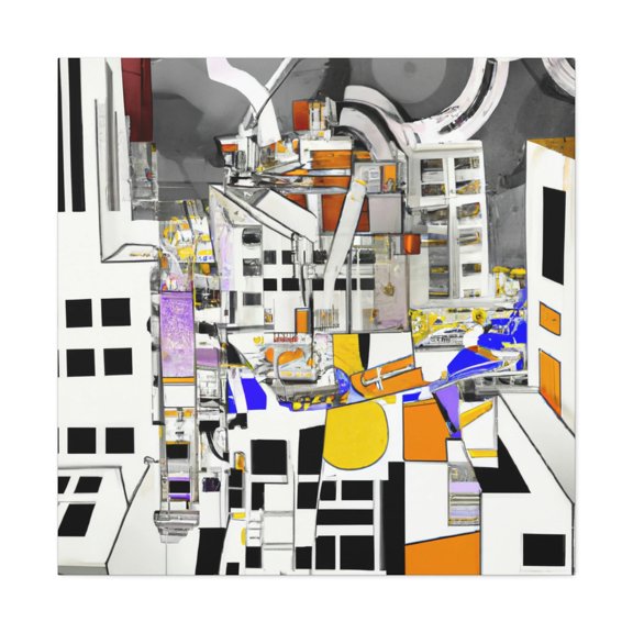 Postmodern Digital Mosaic - Canvas