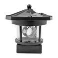 thumbnail image 1 of Faro LED Solar para Jardín Faro para Exteriores Lámpara Haz Giratorio (negro), 1 of 10