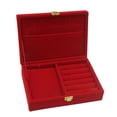 thumbnail image 4 of Esquirla Fashion Chinese Velvet Jewelry Box Case with Lid Jewelry Storage Show Box Type 2, 4 of 8