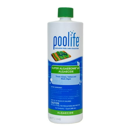 60% Algaecide - Super Algae Bomb 60 (1 qt), Strongest poolife® liquid algaecide available By POOLIFE from USA