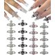 thumbnail image 2 of Abalorios para uñas de planeta Y2K 3D, 10 piezas, gemas de diamantes de imitación plateados, joyería Kawaii para uñas, suministros de decoración de uñas, 2 of 4