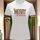 thumbnail image 3 of Playera Blusa Con Estampado Merry Christmas Estilo Animal Print Ropa Para Mujer Color Blanco Talla Grande Marca Emil SaEs, 3 of 4