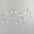 thumbnail image 5 of Global 1- Light Natural Aged Brass - LED Glass And Steel, 5 of 5