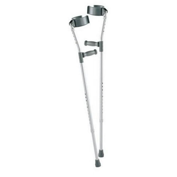 Carex Aluminium Forearm Crutches for Adults, Comes with Orthopedic Handle, 250 lb Weight Capacity