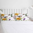 thumbnail image 5 of Hummingbird Full Size Comforter Set, Flower Spring Soft Bedding for All Seasons, 4 Pcs Bed Set with 1Comforter (86"x86") ,1 Sheet(80"x116"), 2 Pillowcases (19"x29"), 5 of 7