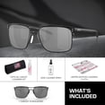 thumbnail image 3 of Oakley OO6048 Holbrook TI Square Shaped Polarized Sunglasses for Men - Includes Official Eyewear Kit - Satin Black Frame with Prizm Black Lens, 3 of 6