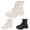 Black, variant on Boys Girls Ankle Combat Boots Lace up Cowboy Hiking Booties Toddler Little Kid Winter Dress Outdoor Shoes Black Size 3.5