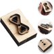 thumbnail image 2 of Leather Cutting Die Wooden Mold Reusable Stamping Template for Leather Craft for Belts and Bags Hand Tool for DIY Projects 7x3.5cm, 2 of 5