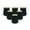 Black - 6 Pack, variant on Royal Designs, Inc. Empire Chandelier Shade with Flame Clip Fitter,CS-102AGL-6, Antique Gold, 3 x 4.25 x 4.25, Pack of 6