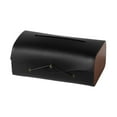 thumbnail image 4 of Funda para caja de pañuelos BLESIY de Cuero PU Y Madera Negro, 4 of 8