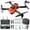 Orange, variant on CheAAlet E100 UAV HD 4K Aerial Photography Dual Camera Remote Control Quadcopter Boy Folding Model Aircraft Toy