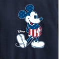 thumbnail image 3 of Disney - Americana - Mickey Flag Pattern - Toddler And Youth Crewneck Fleece Sweatshirt, 3 of 5