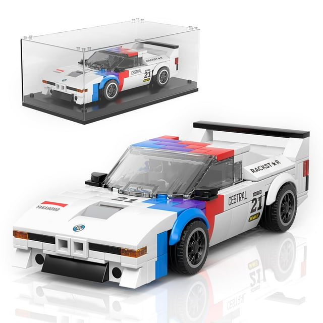 Molde de juguete de construcción King Speed Champion Race Car con funda 8+