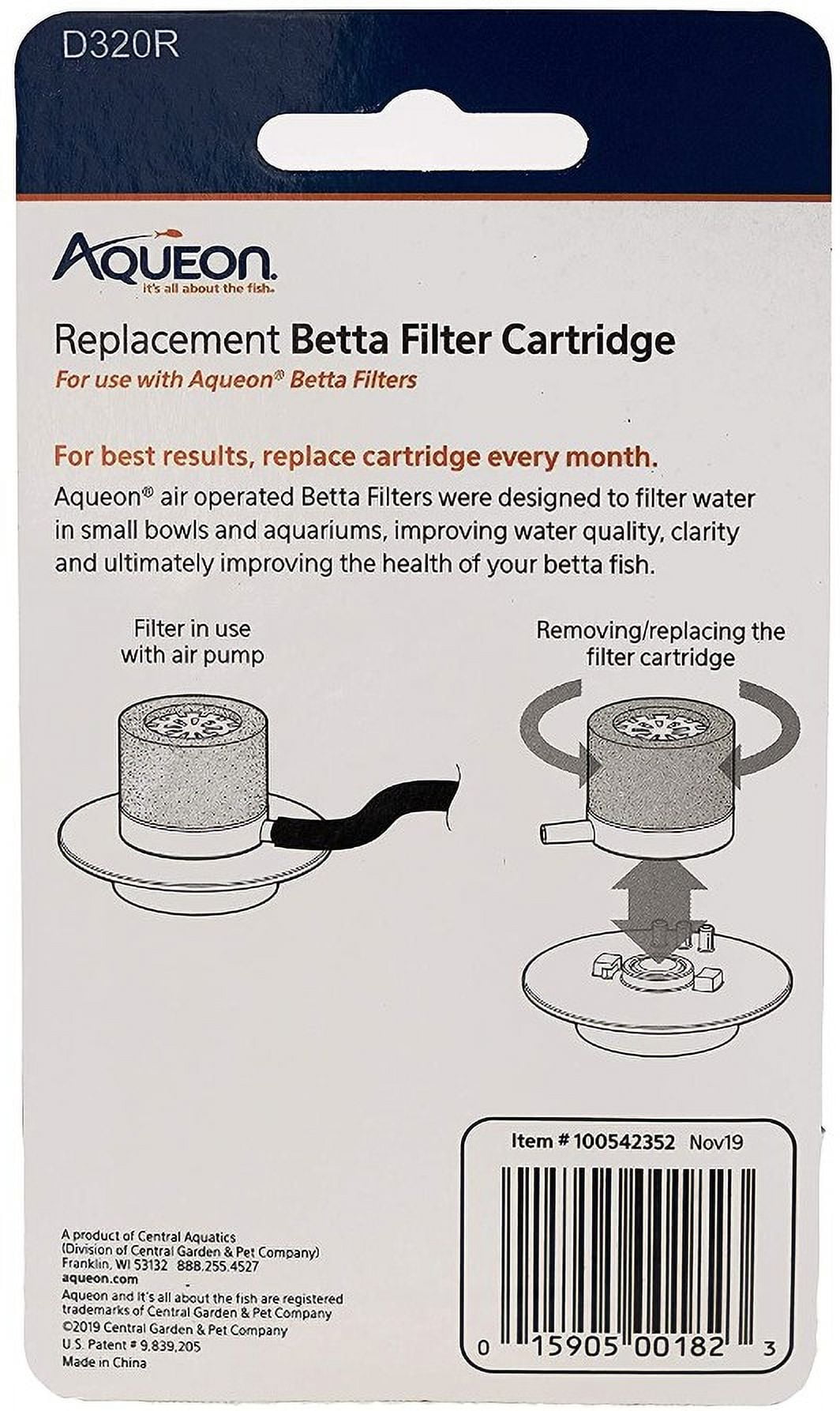 Aqueon Replacement Betta Filter Cartridge [Aquarium Filter Cartridges, Wholesale Aquarium Clearance, Aquarium Supplies] 24 count (12 x 2 ct)