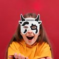 thumbnail image 2 of Shisuyan 4Pcs Decorative Masks Performance Props Parents-child Campaign Non-woven Fabrics Cow Cartoon Animals Props for Kids Children, 2 of 9