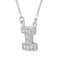 thumbnail image 2 of JewelersClub 1/10 Carat T.W. White Diamond I Initial Sterling Silver Pendant, 2 of 5