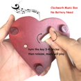 thumbnail image 2 of Caja de música Pursuestar Fur Elise Wind Up de madera en forma de corazón, 2 of 7