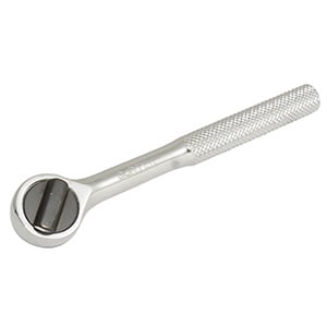 Surtek 1/4" Drive Reversible Ratchet Round Head Knurling Handle