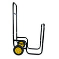 Firewood Log Cart Carrier - Outdoor or Indoor Black Steel Wood Rack ...