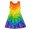 b-726Multicolour330, variant on MEZZALL Girls Fashionable Gradient Printed Round Neck Sleeveless Casual Dress Comfort Dresses