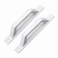 thumbnail image 1 of White Aluminum Alloy Cabinet and Gate Pull Handles, 2 Pack, Industrial Design for Doors and Sheds with Mounting Screws Included, 1 of 4