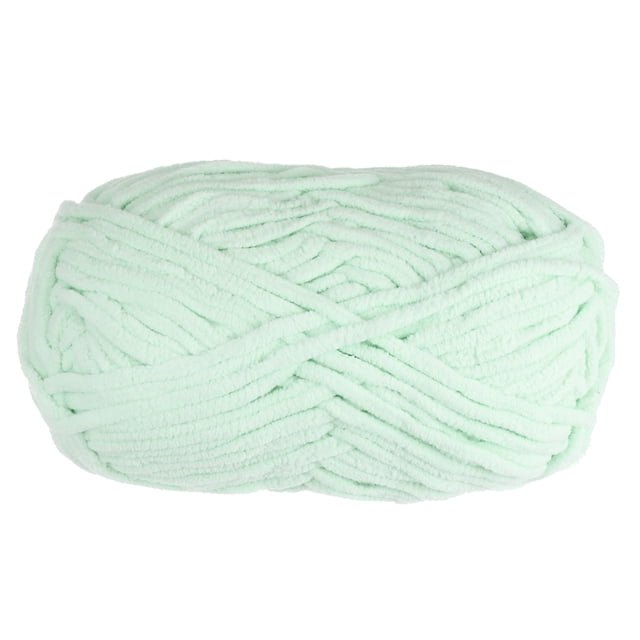 Hilo de terciopelo Unique Bargains 100g/3.5oz 6 Súper Voluminoso Poliéster Suave Pálido azul