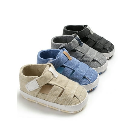 

Summer Baby Girl Boy Kids Sandals Anti-Slip Crib Shoes Soft Sole Prewalkers Cute