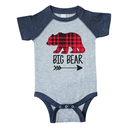 

Inktastic Plaid Big Bear with Arrow Gift Baby Boy or Baby Girl Bodysuit
