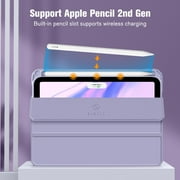 Fintie Hybrid Slim Case for iPad Mini 7 (A17 Pro) 2024 / iPad Mini 6 2021 - Shockproof Clear Transparent Back Shell with Pencil Holder