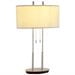 thumbnail image 2 of Adesso 4015 Duet Table Lamp Satin Steel 22, 2 of 2