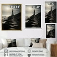 thumbnail image 4 of Designart "Minimalist Scenic Lighthouses II" Lighthouses Floater Framed Canvas Prints, 4 of 5