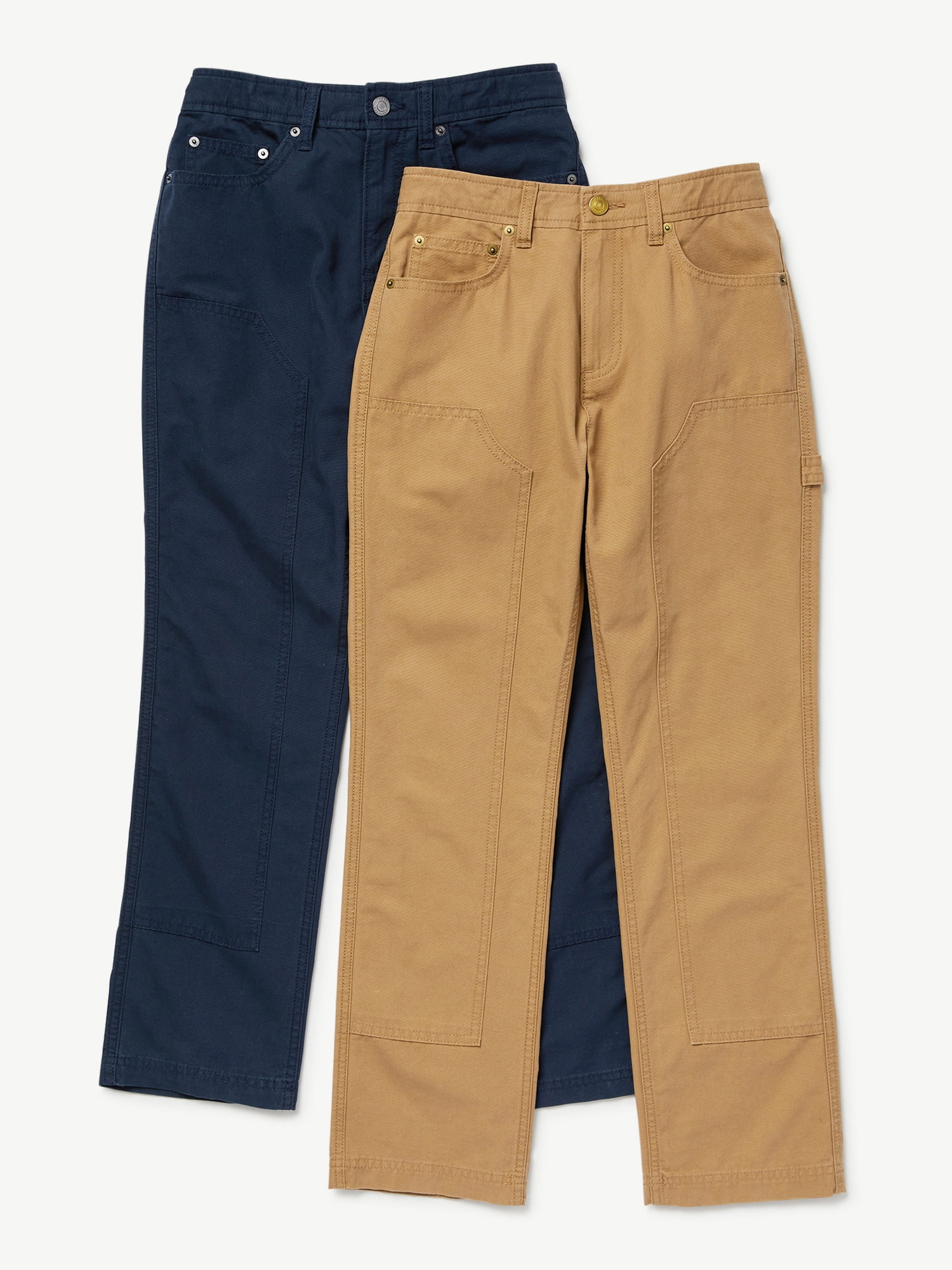 Free Assembly Boys Carpenter Pants, 2-Pack, Sizes 4-18 - Walmart.com