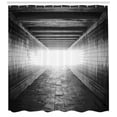 thumbnail image 3 of Ambesonne Horror House Shower Curtain, Dark Nİght Tunnel, 69"Wx70"L, Black and White, 3 of 3