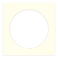 thumbnail image 3 of Cream Linen Picture Frame Mat for 32x32 Frames - Circle Opening for 30x30 Photos - 1 Mat, 3 of 7