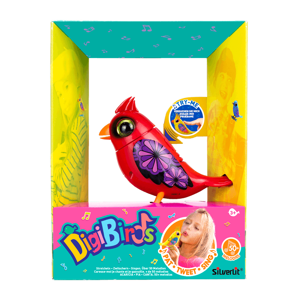 Digi Bird interactive tweeting Cardinal by Silverlit Toys