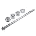 thumbnail image 1 of 1 Conjunto de eje delantero y trasero con buje y tornillo de perno M12 220mm para motocicleta de tierra, scooter y ATV, tono plateado, 1 of 6