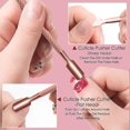 thumbnail image 4 of Juego de cortadores de cutículas para uñas, 2 piezas, herramienta para quitar esmalte de uñas de gel, pelador de cutículas triangular, raspador y cuchara, herramienta de manicura de acero inoxida, 4 of 5