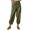 Army Green, variant on Capri Pants for Women High Waist Drawstring Cotton Linen Capris Fashion Summer Beach Cropped Pants with Pockets,3X-Large,Army Green