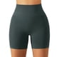 thumbnail image 1 of Pantalones cortos de yoga para mujer, cintura alta, elásticos, sin costuras, levantamiento de glúteos, medias deportivas para correr, fitness, gris L, 1 of 6
