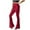 Red, variant on LYXSSBYX Flare Pants for Women Women's Casual Pantsbell-bottoms Solid Waist Long Pants