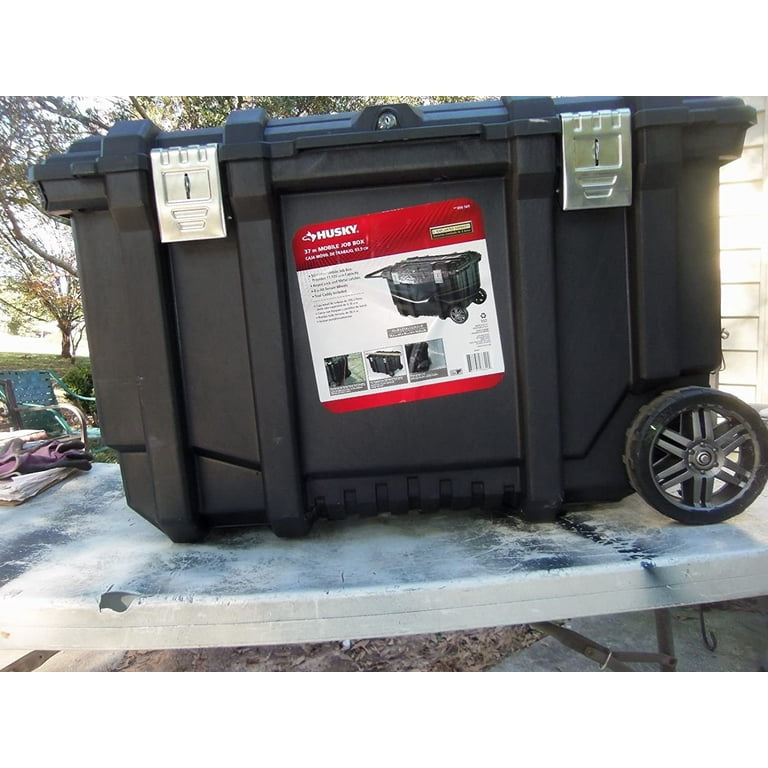 Husky 37in mobile job box deals