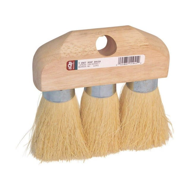 Cepillo de techo DQB con mango de madera de 6.25 pulgadas W Tampico Fiber