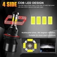 thumbnail image 3 of For 2006 2007 2008 2009 2010 Hummer H3 Headlight Bulbs, 9008/H13 + 9005 Fog, 3 of 5