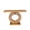 Brown, variant on Hommoo Modern O-Shaped Mirrored Glass Console Table with Crushed Diamond Inlay, Handicrafts Mirror Table for Hallway Entry, Living Room, Sliver