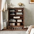 thumbnail image 6 of Tribesigns 6-Tier Shoe Cabinet with Doors, Wooden Shoe Storage Organizer with Adjustable Shelves for Entryway, Bedroom, Closet, Living Room (Holds 20 Pairs, Fits US Sizes 4-14), 6 of 11