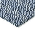 thumbnail image 4 of Addison Rugs Chantille Indoor/Outdoor Transitional Lines Navy Washable Round Rug, 8' x 8', 4 of 6